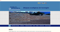 Desktop Screenshot of ecobloc-catalunya.com
